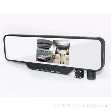 3.5 inch dual lens rearview mirror dvr camera car black box